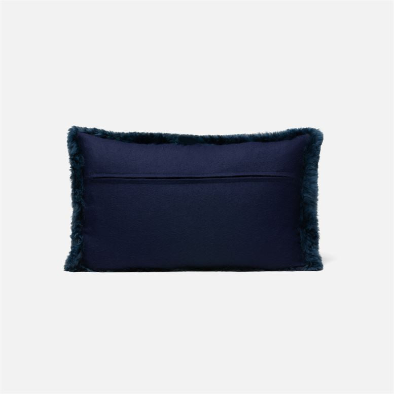 made goods lily lumbar pillow dark navy back