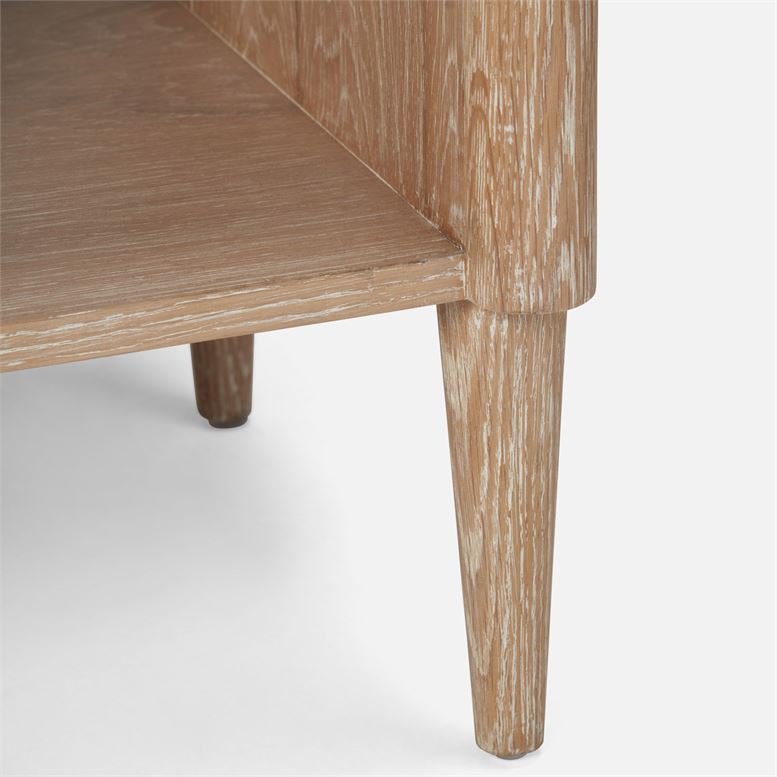made goods pierre double nightstand off white legs