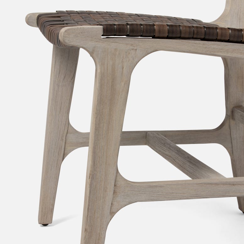 made goods rawley side chair walnut gray legs