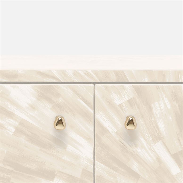 made goods torion 4 door cabinet faux ivory horn hardware