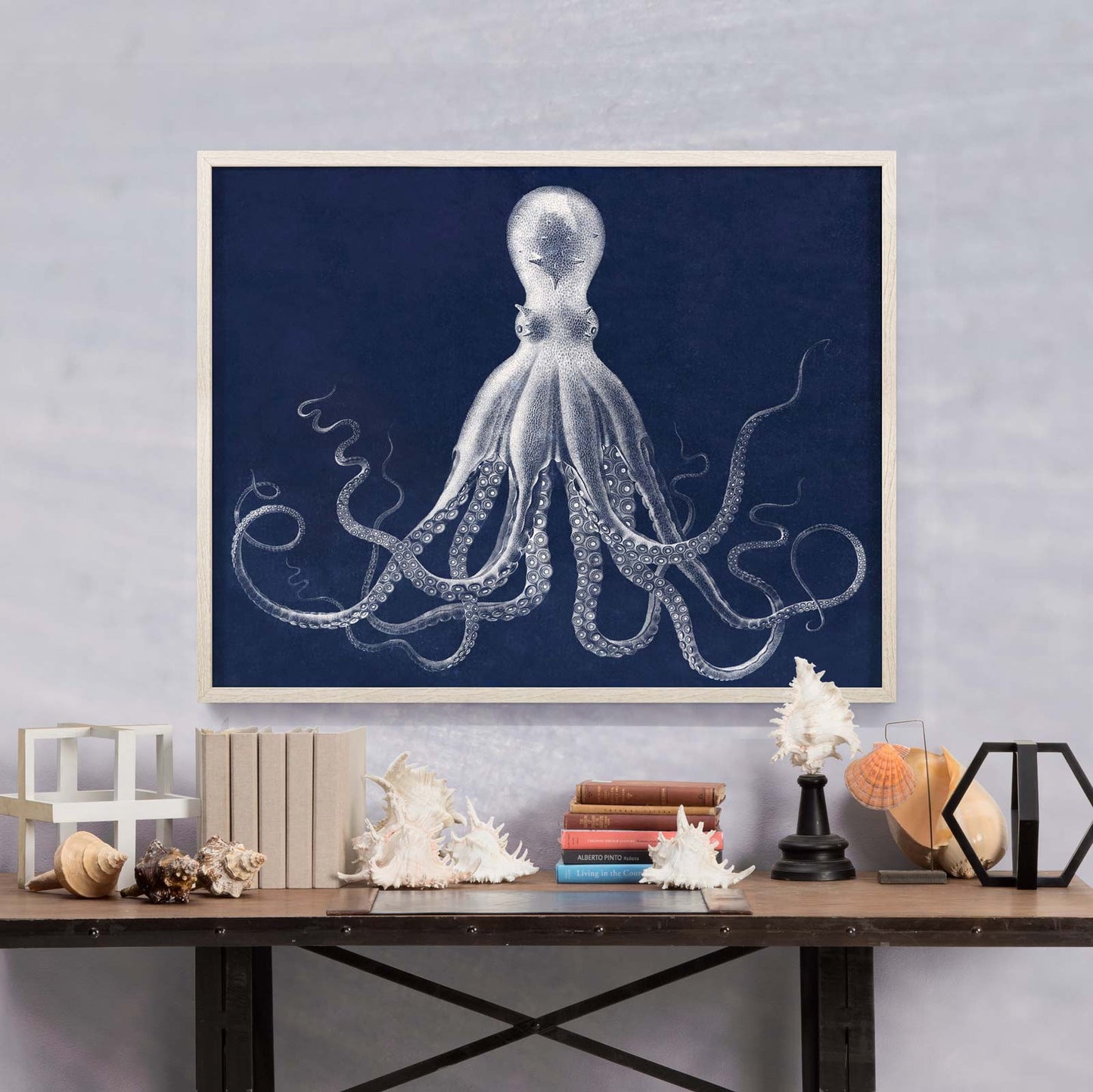 Natural Curiosities Lord Bodner in Blue Artwork Room View