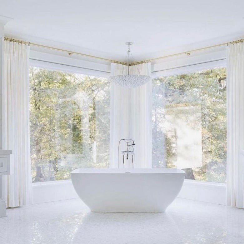 meri bowl chandelier styled bath