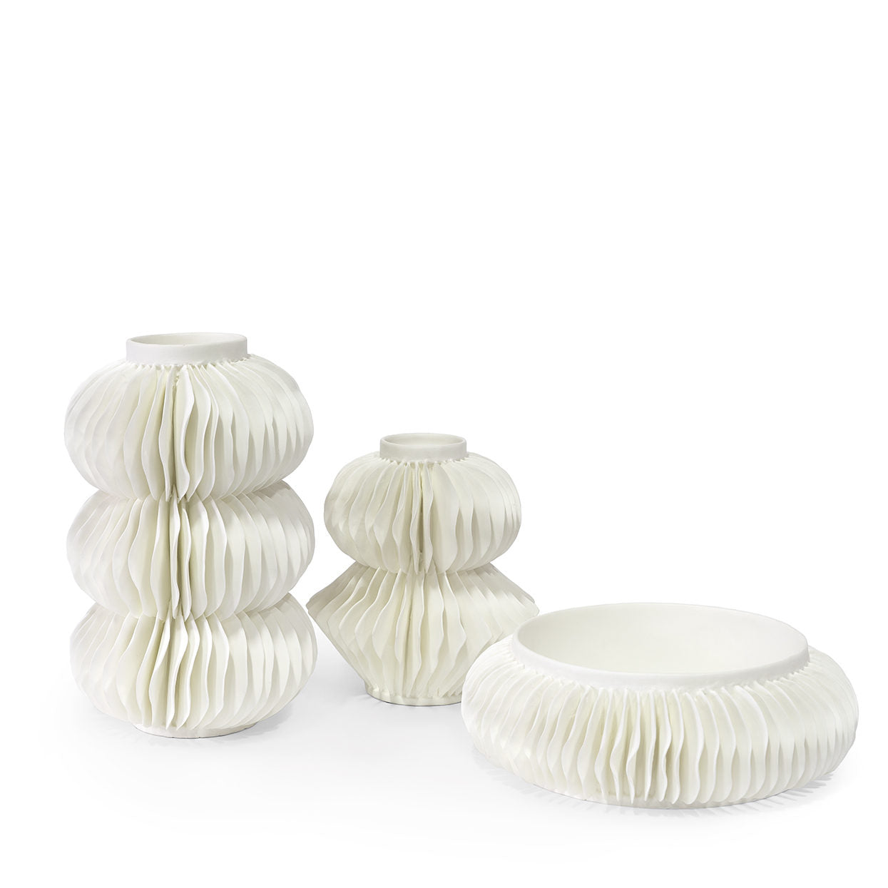 palecek antilles vase small shown with bowl and large vase