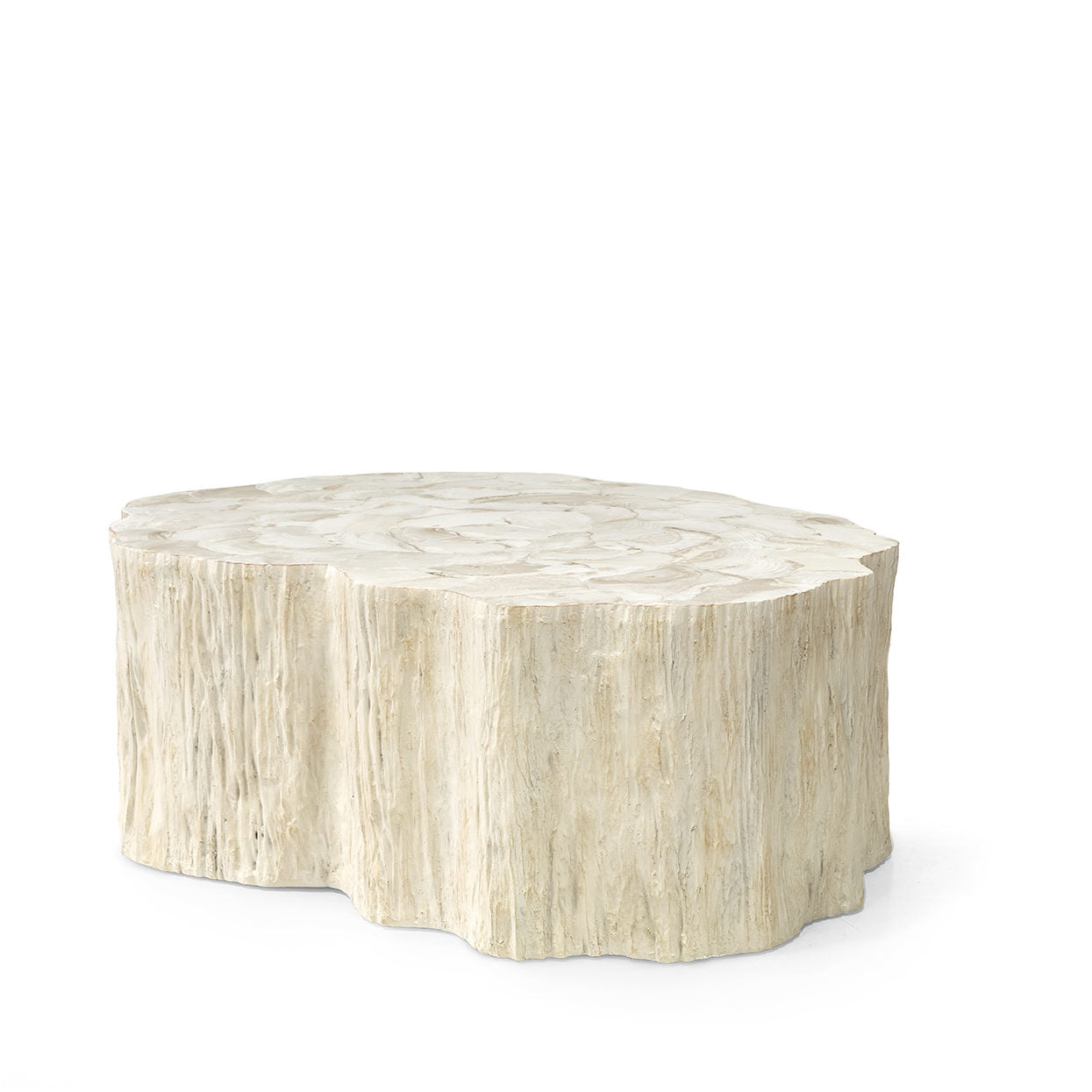 Trunk Shaped Clam Shell Coffee Table - Mecox Gardens
