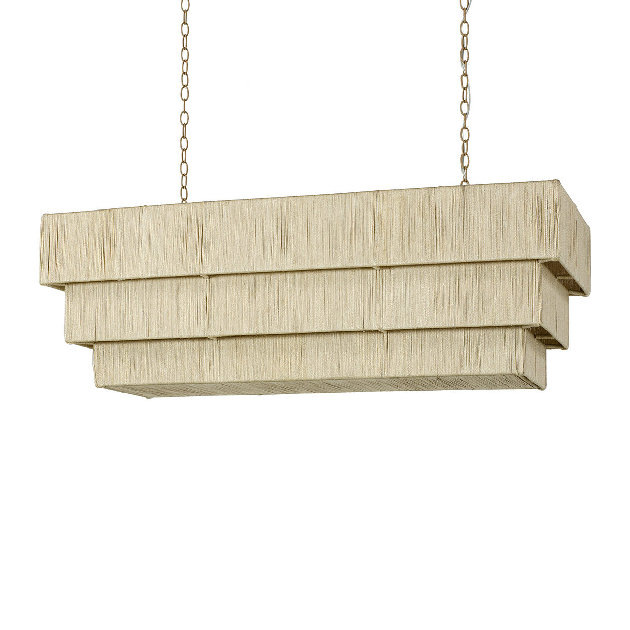 Palecek Everly Rectangular Chandelier Natural Abaca – CLAYTON GRAY HOME