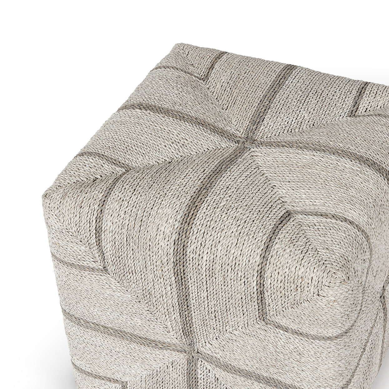 palecek fritz ottoman rope white fog corner