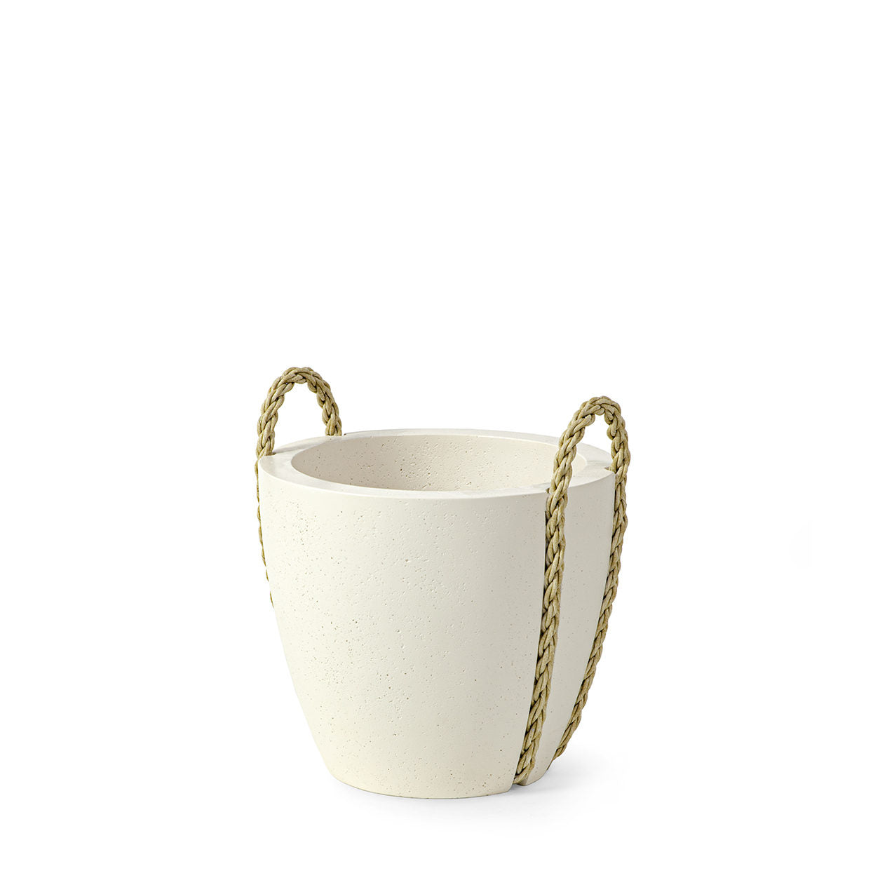 target hanging planter gold Palecek Nadine Planter Small White Stonecast – CLAYTON GRAY HOME