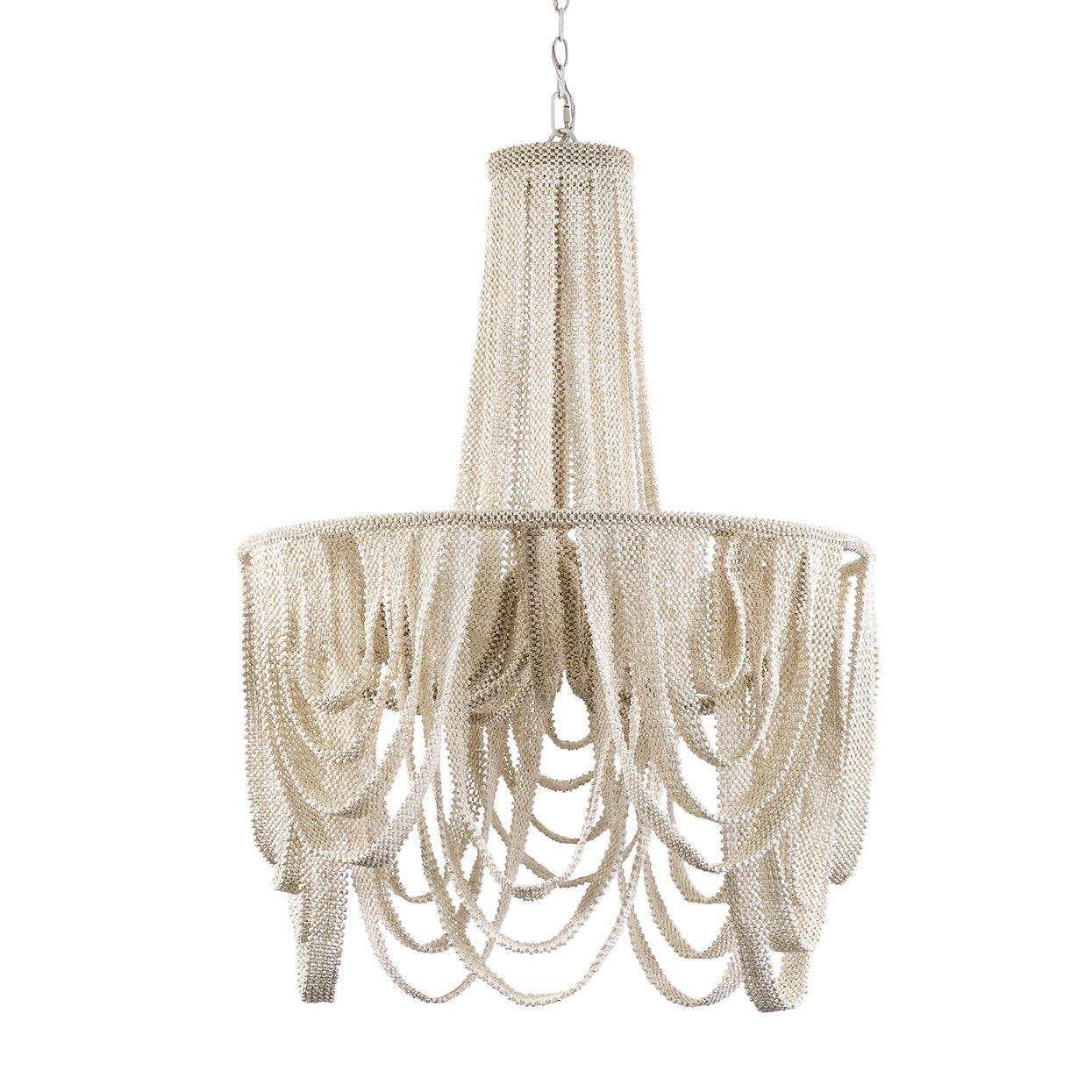 Palecek Selita Chandelier Ribbon Coco Beads Cream – CLAYTON GRAY HOME