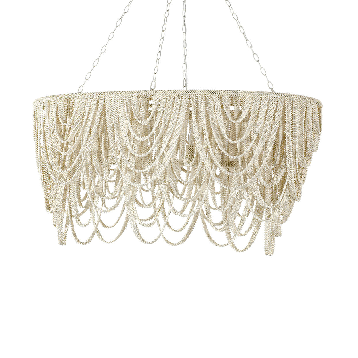 Palecek Selita Oval Chandelier Coco Beads Cream – CLAYTON GRAY HOME