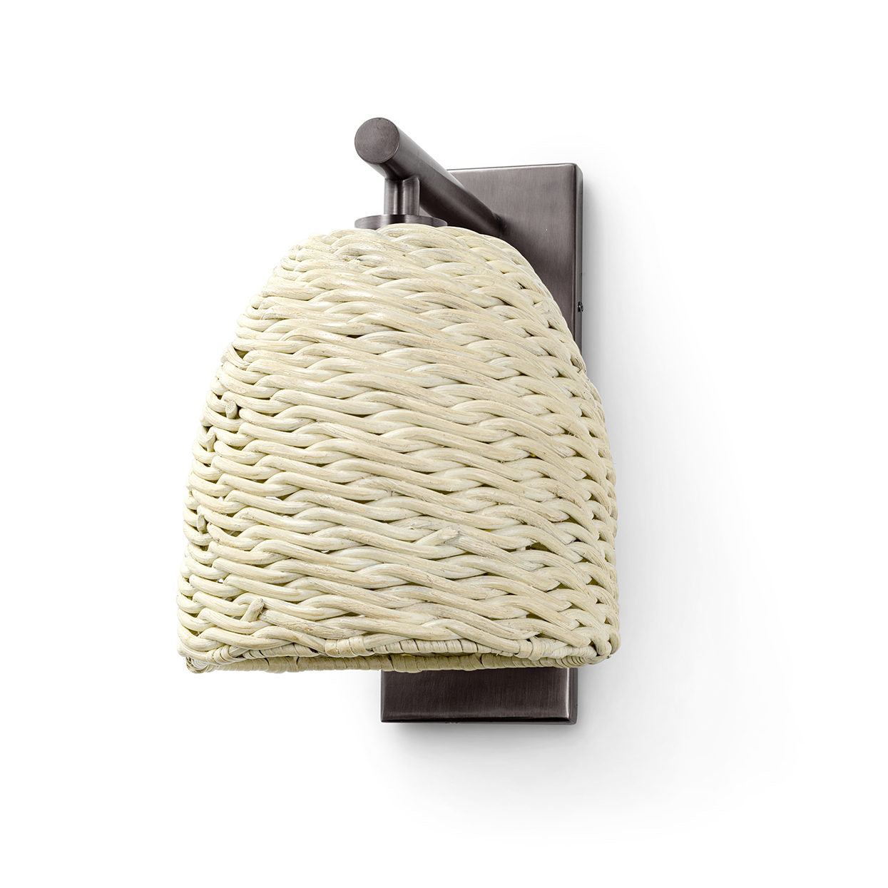 palecek wall sconce white and pewter