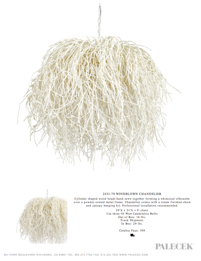 palecek windblown chandelier tearsheet