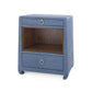 villa and house ming 2 drawer side table navy