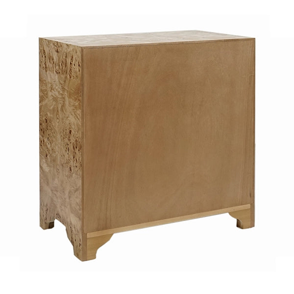 worlds away calvin side table burl wood back
