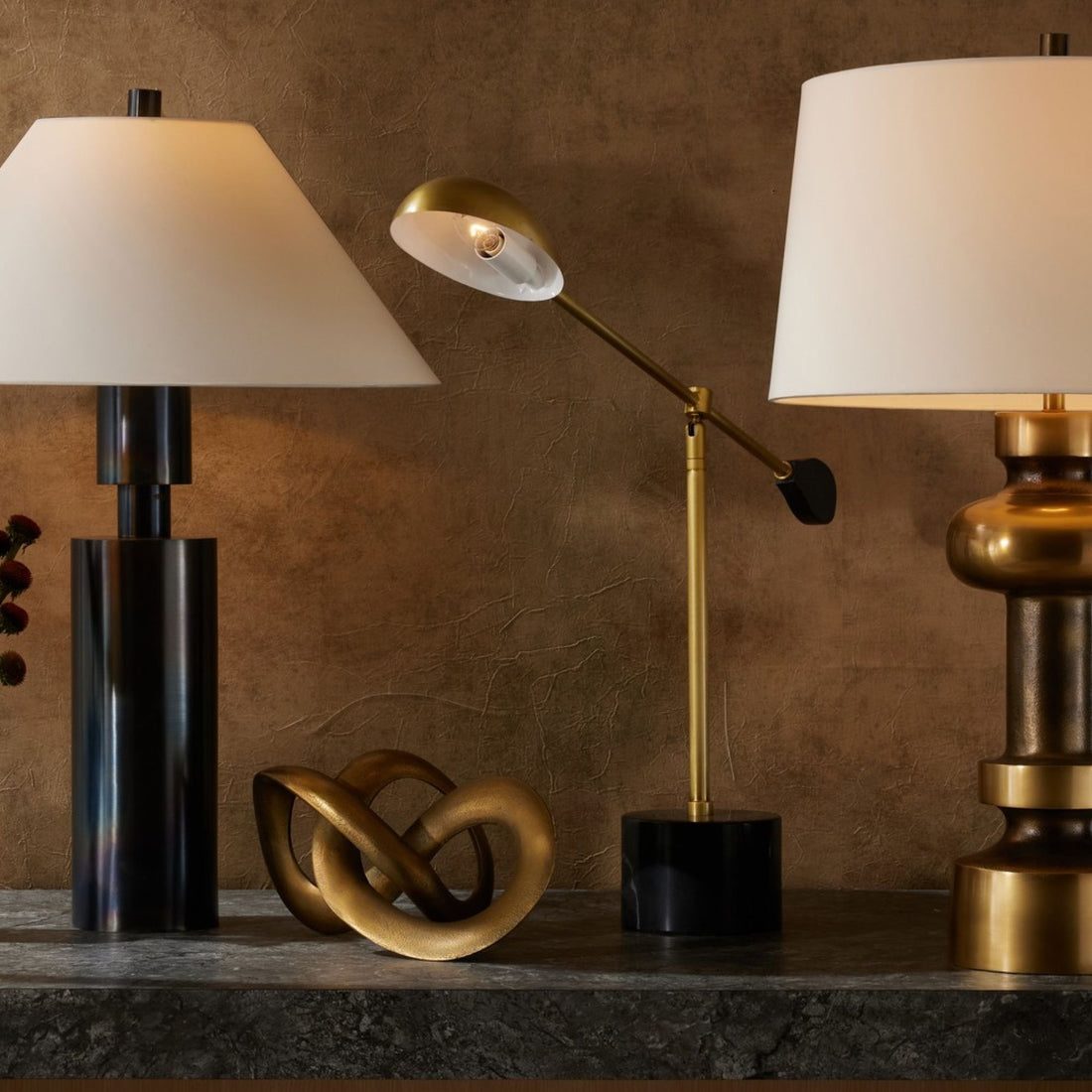 Arteriors Home Alaric Desk Lamp Antique Brass
