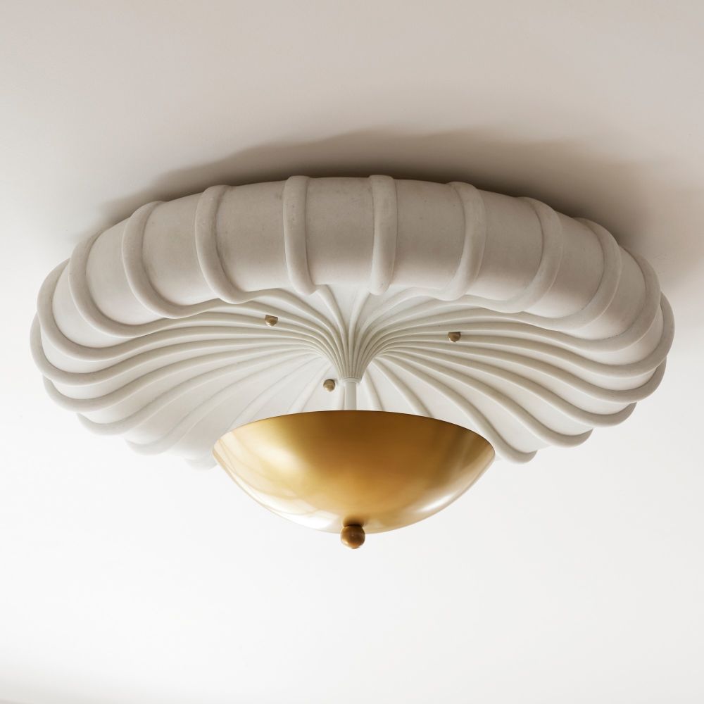 Arteriors Home Camella Flush Mount Antique Brass