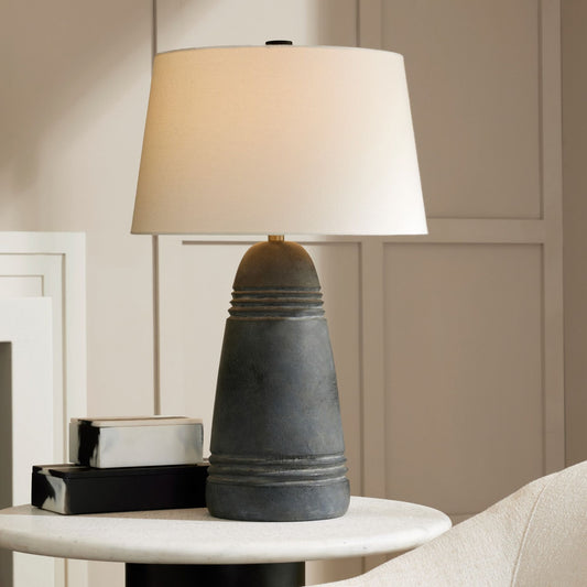 Arteriors Home Django Lamp Matte Charcoal