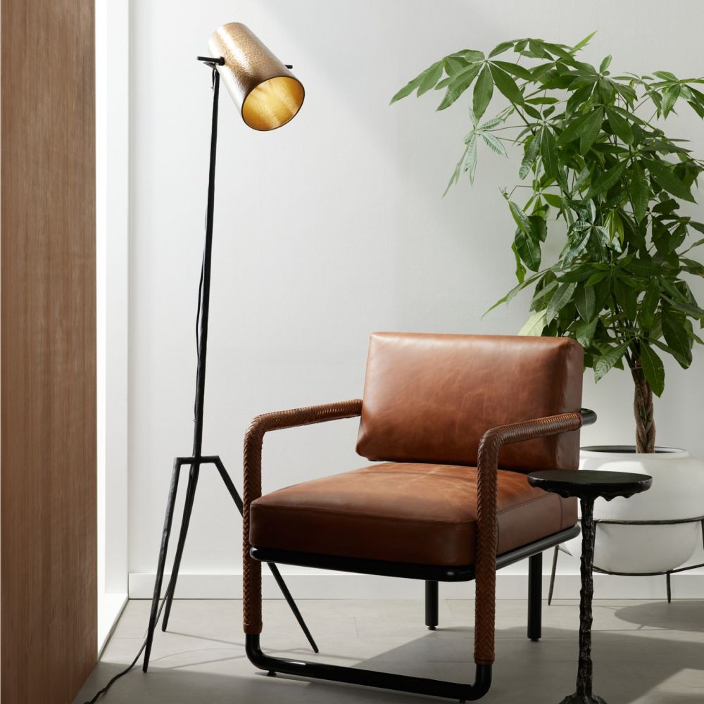 Arteriors Home Draper Floor Lamp Blackened Iron