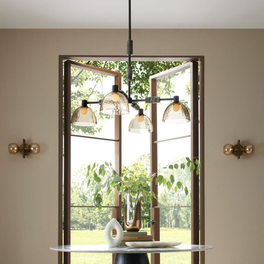 Arteriors Home Eli Chandelier Smoke Glass