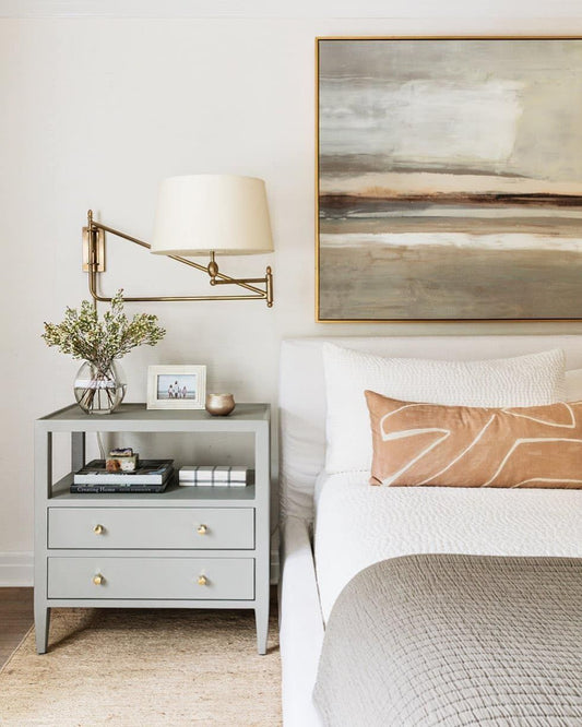 Made Goods Jarin Nightstand @emilyhartphoto | Design by @browninteriorsinc