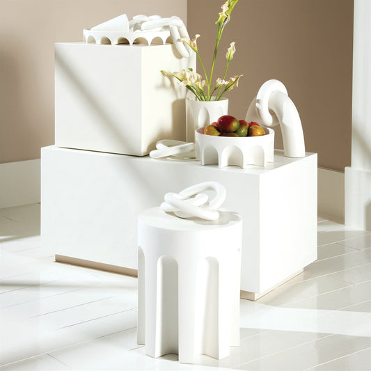 White Ceramic Inspired by Italian Arches