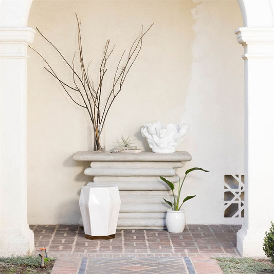 Made Goods Dorsey Console 48" Light Gray Stone