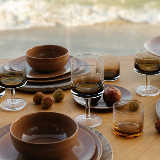 Serax Zuma White Wine Glass Amber Set of 4