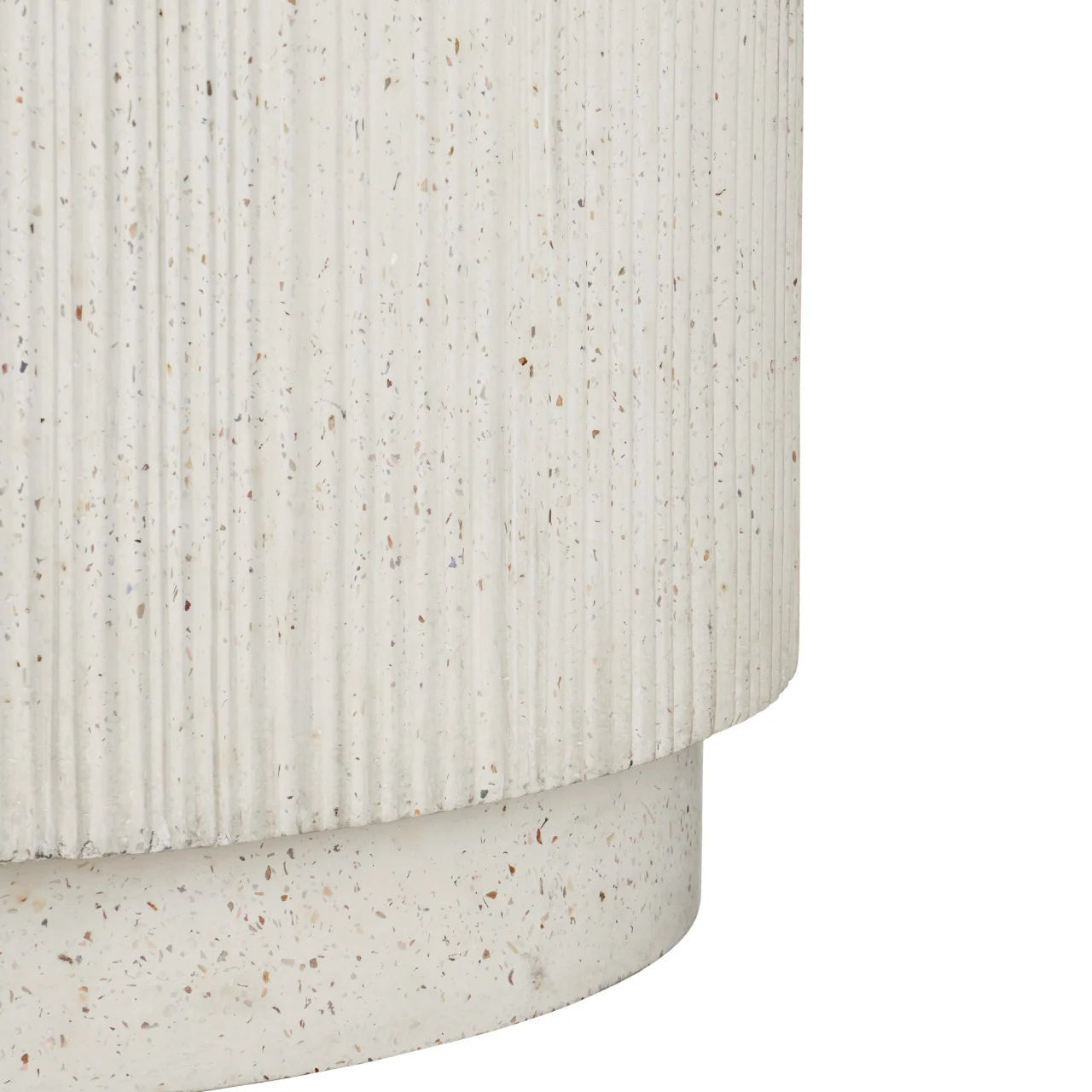 Ridge Medium Ivory Terrazzo Planter