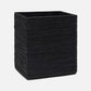 Dalton Wastebasket True Black Rattan
