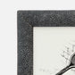 Oxford Frame Cool Gray Faux Shagreen