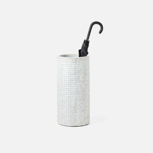 Aroso Umbrella Stand White Stoneware