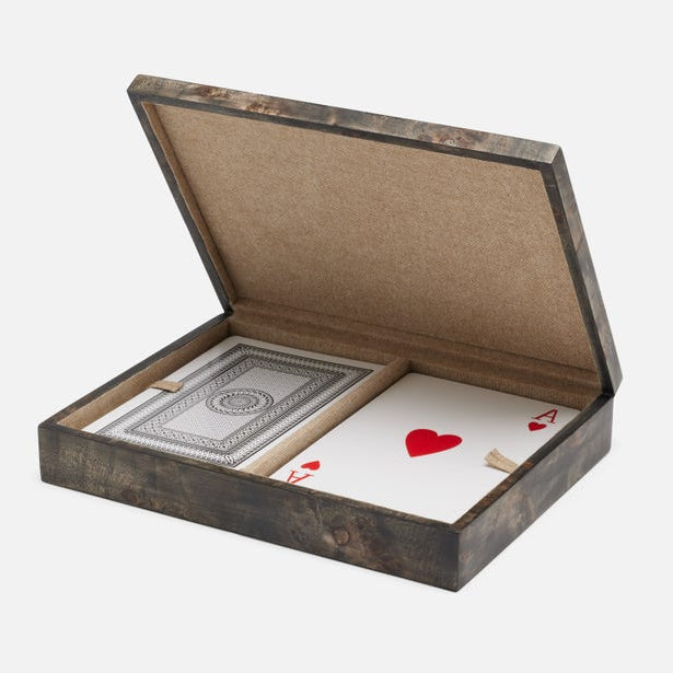 Windsor Card Box Ash Gray Burl