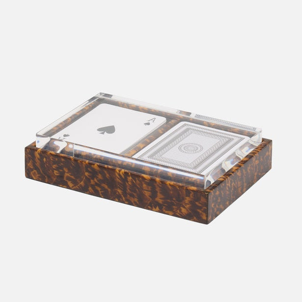Carson Card Box Faux Tortoise