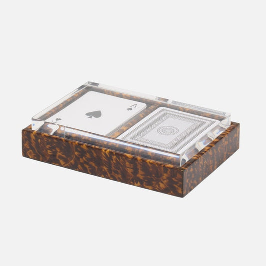 Carson Card Box Faux Tortoise