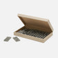 Dayton Domino Set Light Gray Leather