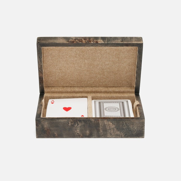 Windsor Card Box Ash Gray Burl