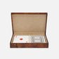 Windsor Card Box Dark Honey Burl