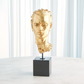 Gilded Portrait Sculpture Gold Leaf