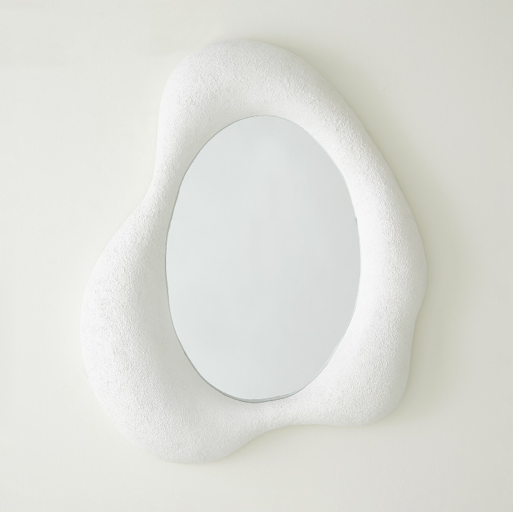 Amorphous Mirrors White Plaster