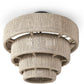 Beige textured ceiling light fixture on a white background