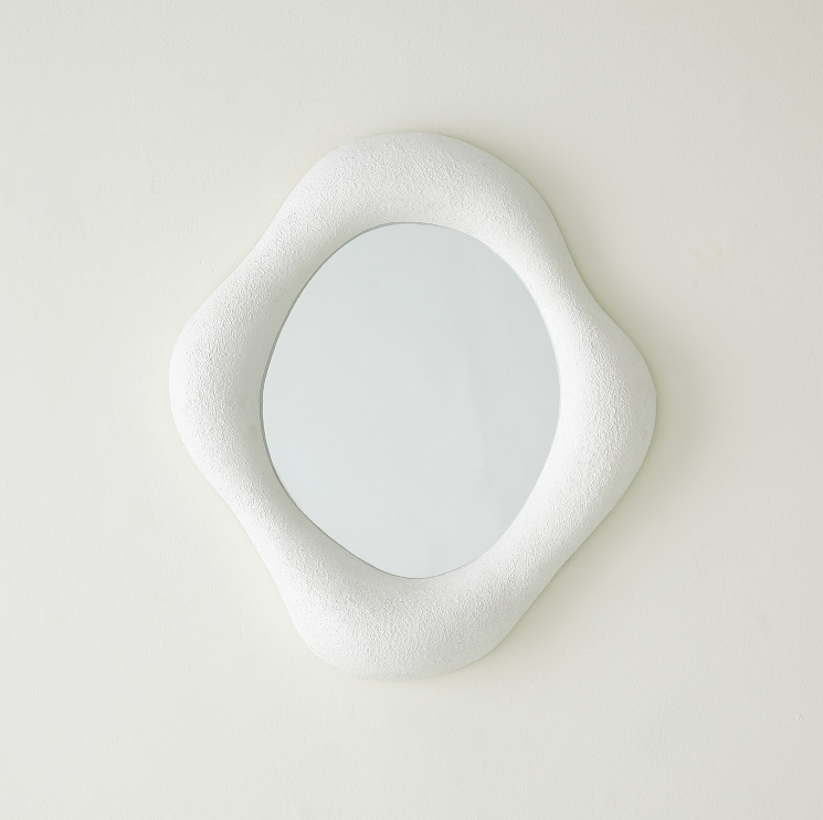 Amorphous Mirrors White Plaster