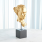 Gilded Portrait Sculpture Gold Leaf