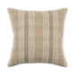 Textured pillow with striped pattern on a white background
