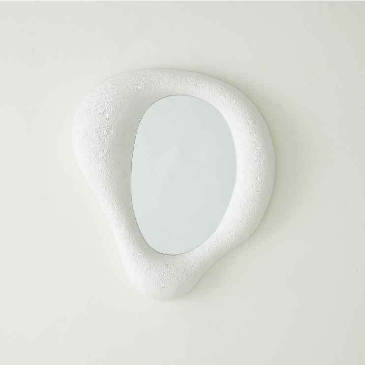 Amorphous Mirrors White Plaster