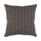 Gray pillow with vertical stripes on a white background