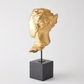 Gilded Portrait Sculpture Gold Leaf