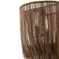 Close-up of a textured sconce with a white background