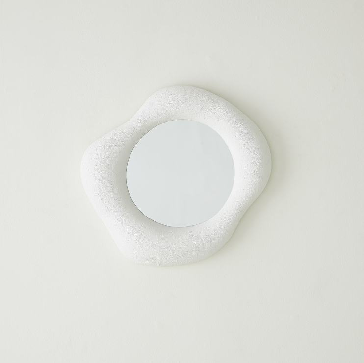 Amorphous Mirrors White Plaster