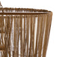Close-up of a decorative chain fringe on a white background