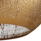 Close-up of a textured brown metal surface with a perforated pattern