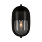 Maritime Outdoor Wall Sconce Matte Black